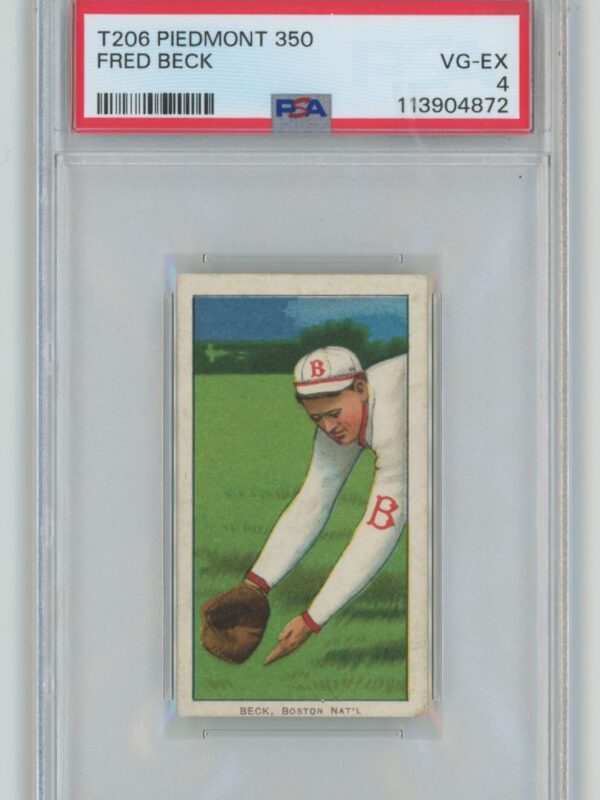1909 WHITE BORDER FRED BECK "SAVE SELLER"TO FOLLOW POPS SPORTS AUTHORITY ON EBAY