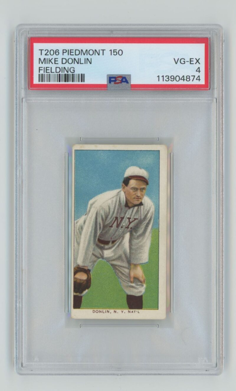 1909 WHITE BORDER MIKE DONLIN "SAVE SELLER"TO FOLLOW POPS SPORTS AUTHORITY ON