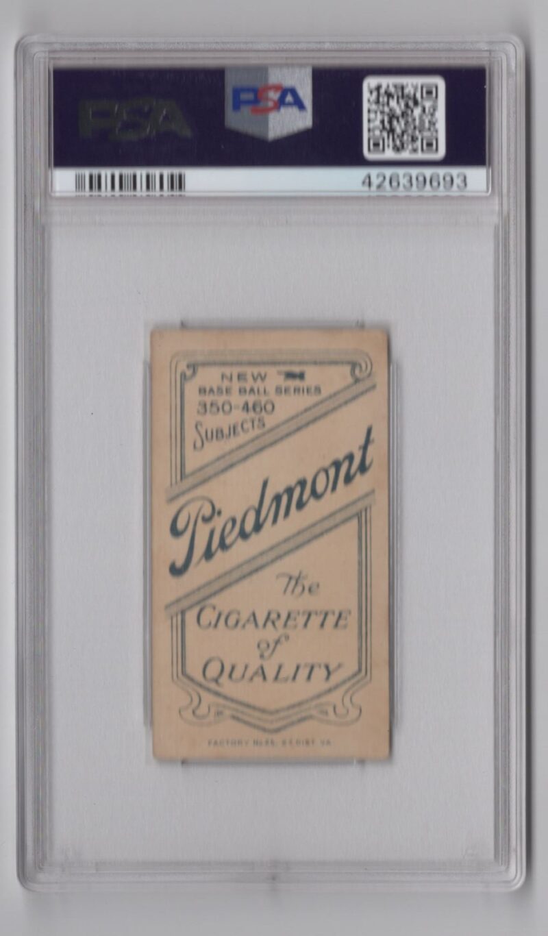 1910 PIEDMONT WHITE BORDER WILDFIRE SHULTZ PSA 4 CHICAGO BACK VIEW - Image 3