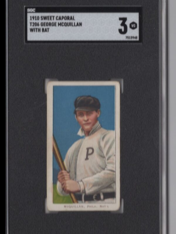 1910 SWEET CAPORAL WHITE BORDER GEORGE MCQUILLAN SGC 3 PHILADELPHIA