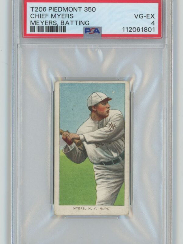 1911 PIEDMONT WHITE BORDER CHIEF MYERS PSA 4 NEW YORK MEYERS, BATTING