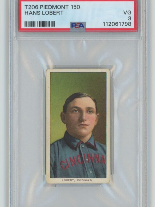 1911 PIEDMONT WHITE BORDER HANS LOBERT PSA 3 CINCINNATI