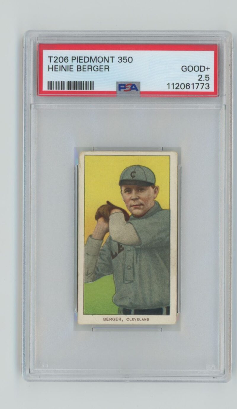 1911 PIEDMONT WHITE BORDER HEINIE BERGER PSA 2.5 CLEVELAND