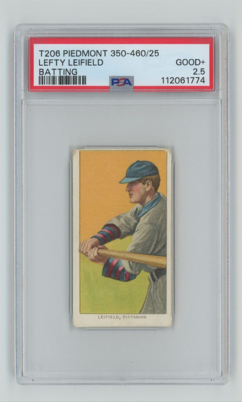 1911 PIEDMONT WHITE BORDER LEFTY LEIFIELD PSA 25 PITTSBURGH 286667043707