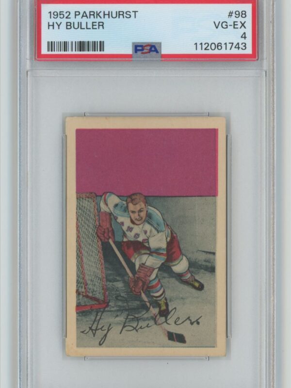 1952-53 PARKHURST VINTAGE HOCKEY HY BULLER PSA 4 NEW YORK RANGERS #98