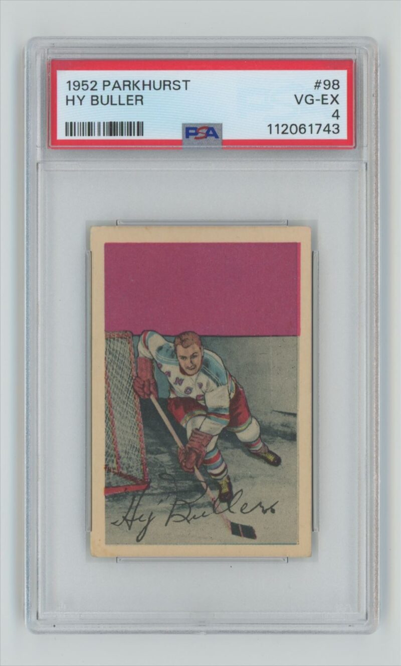 1952 53 PARKHURST VINTAGE HOCKEY HY BULLER PSA 4 NEW YORK RANGERS 98 286685205307