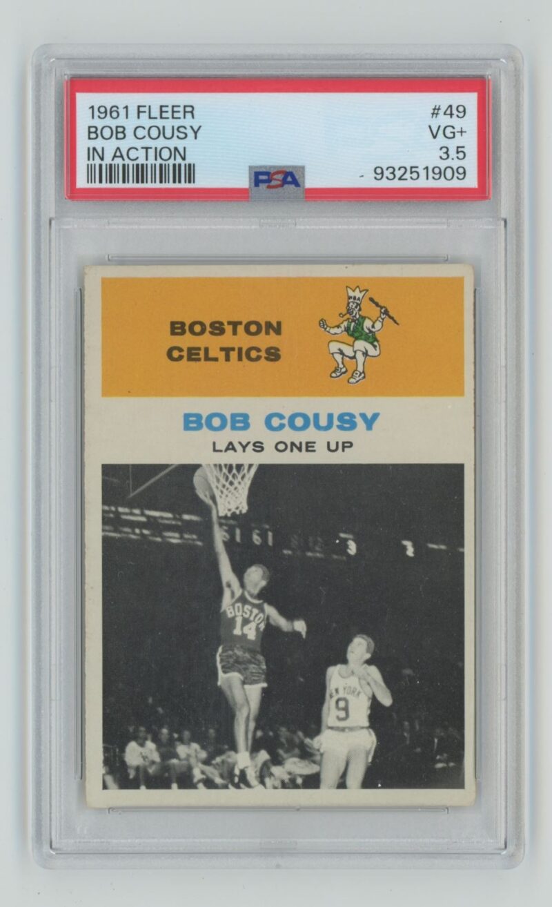 1961-62 FLEER BOB COUSY PSA 3.5 BOSTON CELTICS #49