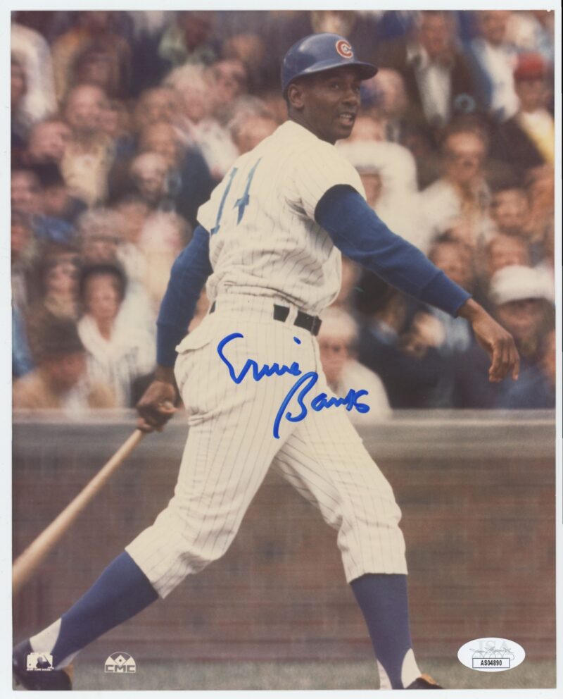 1969 KODAK ERNIE BANKS AUTO AS04890 JSA CHICAGO CUBS AUTOGRAPHED PHOTO 286611488297