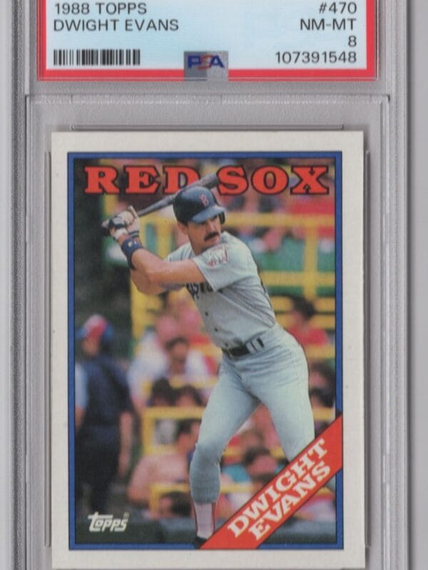 1988 TOPPS DWIGHT EVANS 20.00 8 BOSTON RED SOX #470