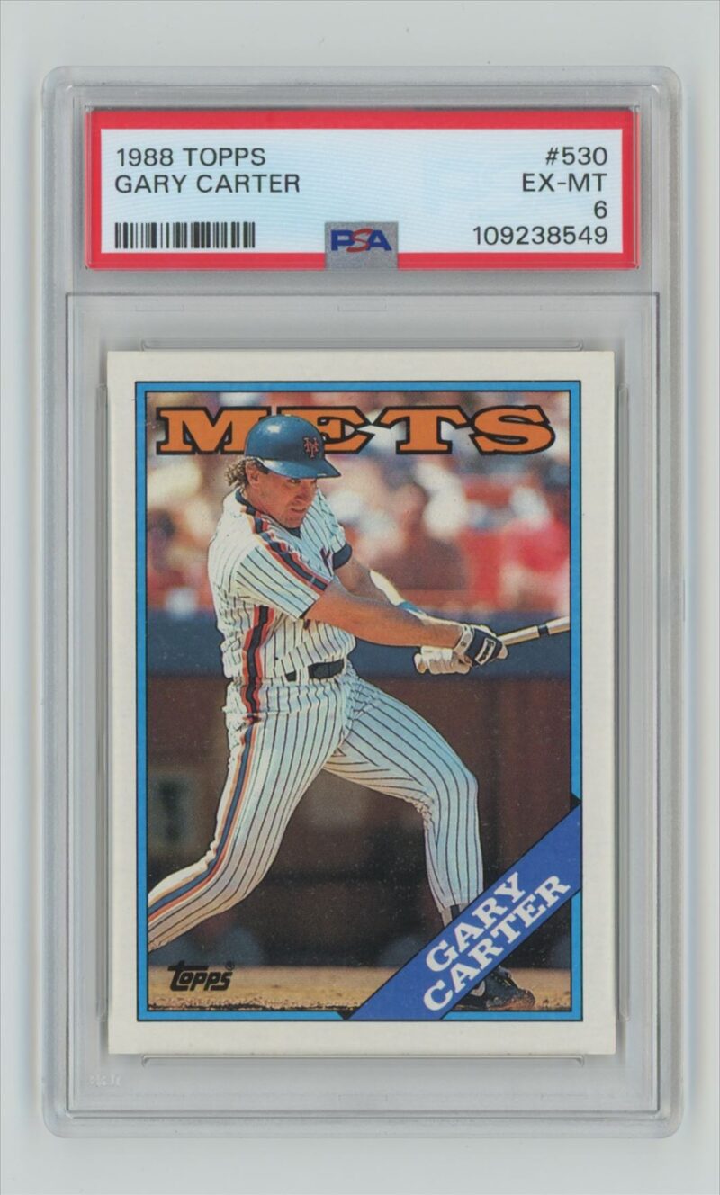 1988 TOPPS GARY CARTER PSA 6 NEW YORK METS #530