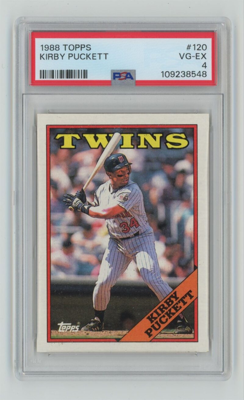 1988 TOPPS KIRBY PUCKETT PSA 4 MINNESOTA TWINS #120
