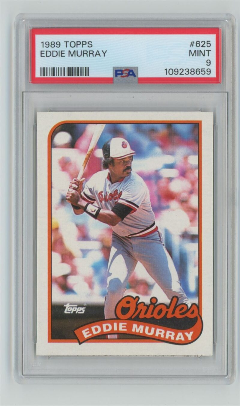 1989 TOPPS EDDIE MURRAY PSA 9 BALTIMORE ORIOLES #625