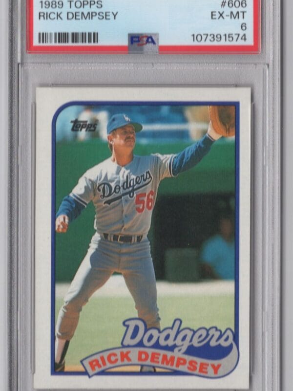 1989 TOPPS RICK DEMPSEY 20.00 6 LOS ANGELES DODGERS #606