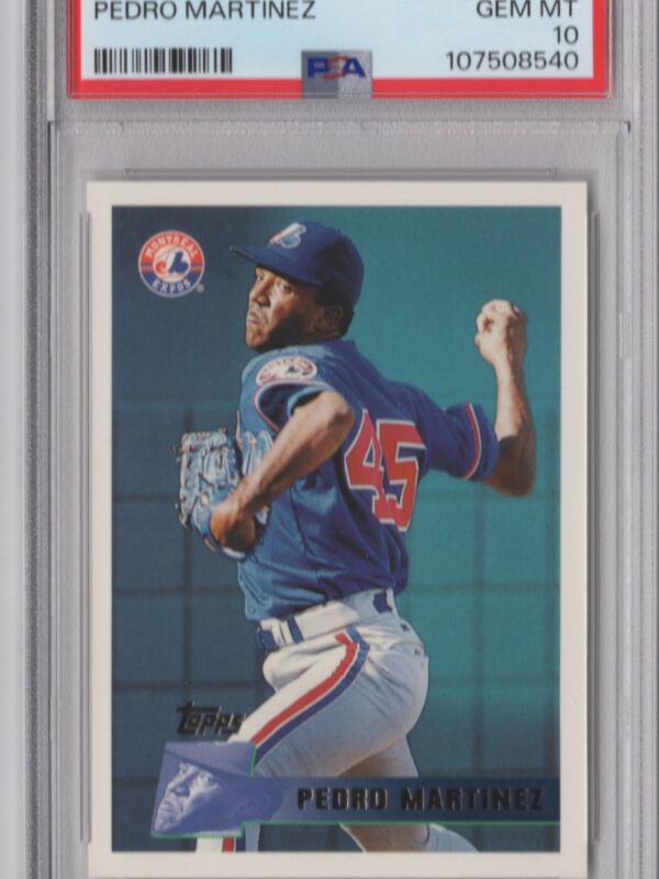 1996 TOPPS PEDRO MARTINEZ PSA 10 MONTREAL EXPOS #303 PERFECT PSA 10