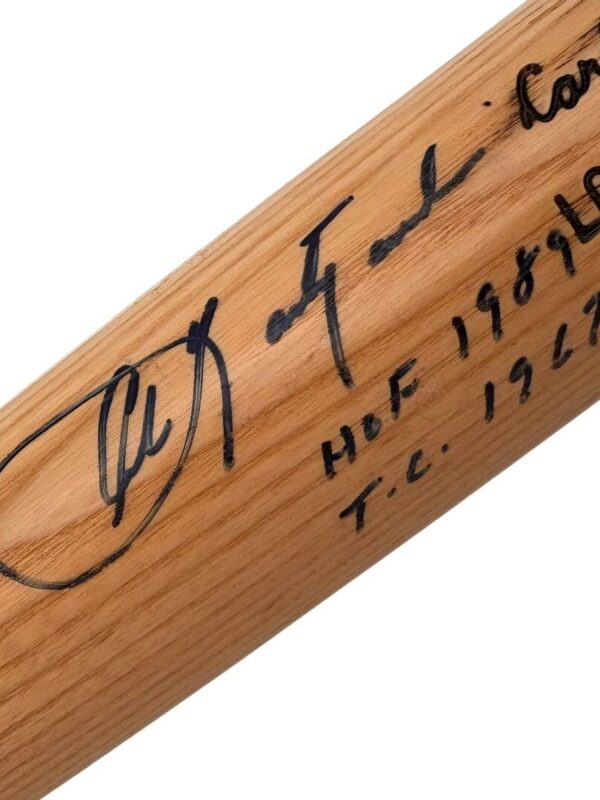 Carl Yastrzemski Autographed Louisville Slugger Bat w/ Display  Case