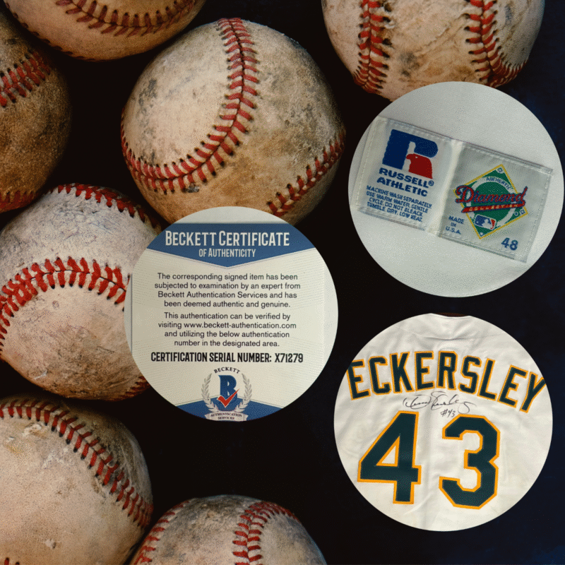 Dennis Eckersley Autographed Oakland A's MLB Russell Jersey - Image 11