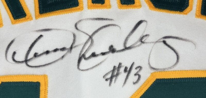 Dennis Eckersley Autographed Oakland A's MLB Russell Jersey - Image 6