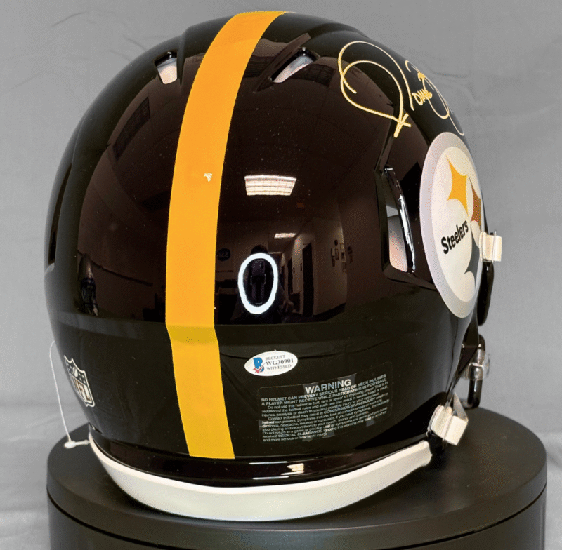 Jerome Bettis Autographed Signed on-field Pittsburgh Steelers NFL Helmet - Image 4