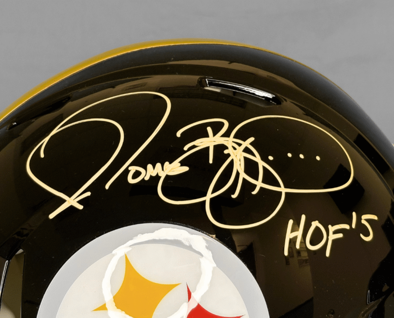 Jerome Bettis Autographed Signed on-field Pittsburgh Steelers NFL Helmet - Image 6