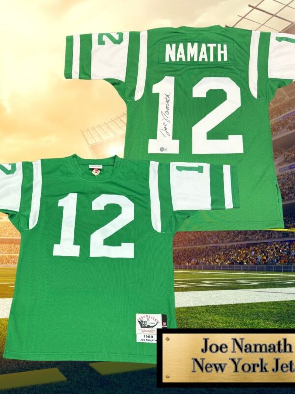 Joe Namath Autographed New York Jets NFL Mitchell & Ness Jersey
