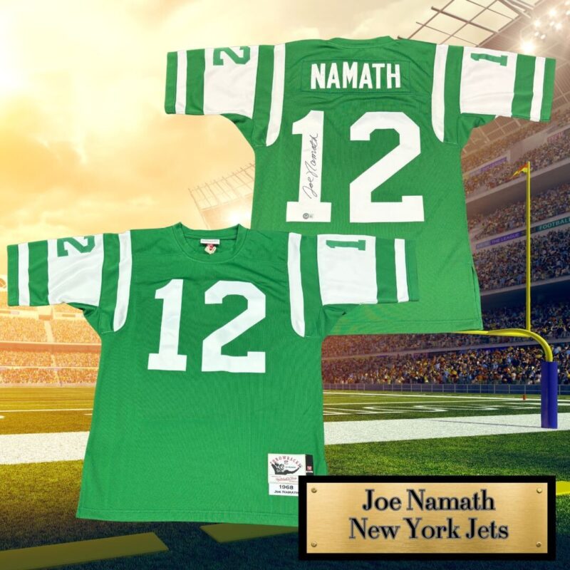 Joe Namath Autographed New York Jets NFL Mitchell & Ness Jersey