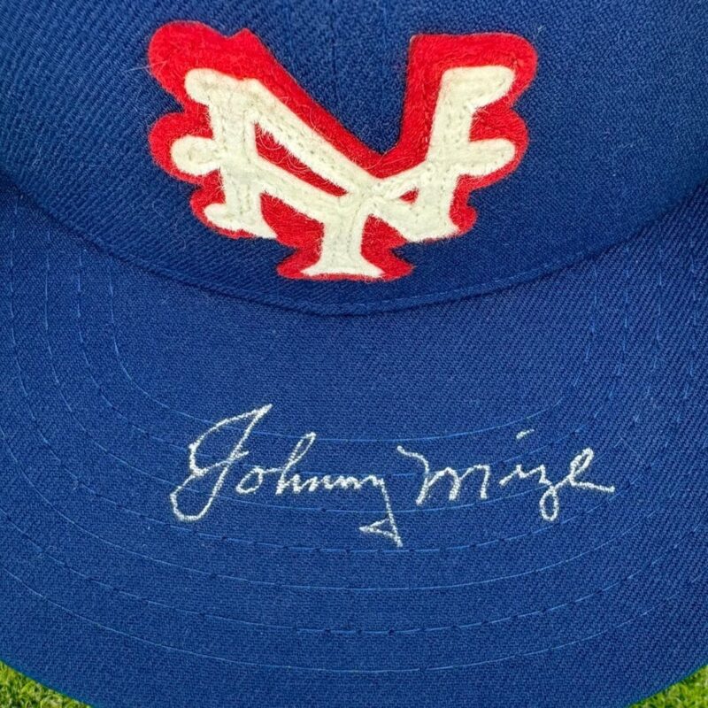 Johnny Mize Autographed authentic New York Giants MLB Baseball Cap (BECKETT) - Image 4