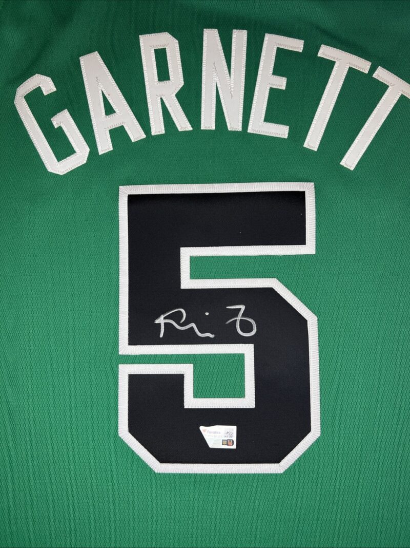 Kevin Garnett Autographed Boston Celtics Irish Logo Mitchell & Ness Jersey - Image 4