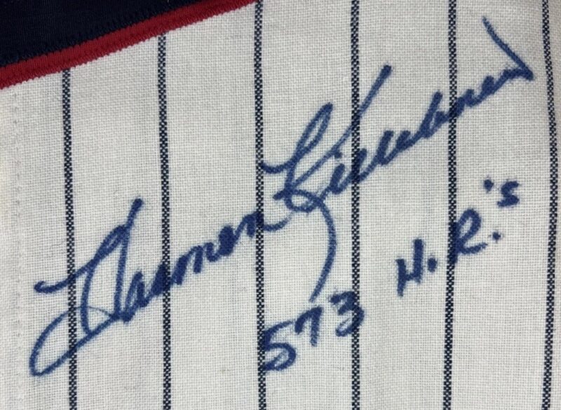 Killebrew, Harmon Autographed Minnesota Twins Vintage Mitchell & Ness Jersey - Image 5