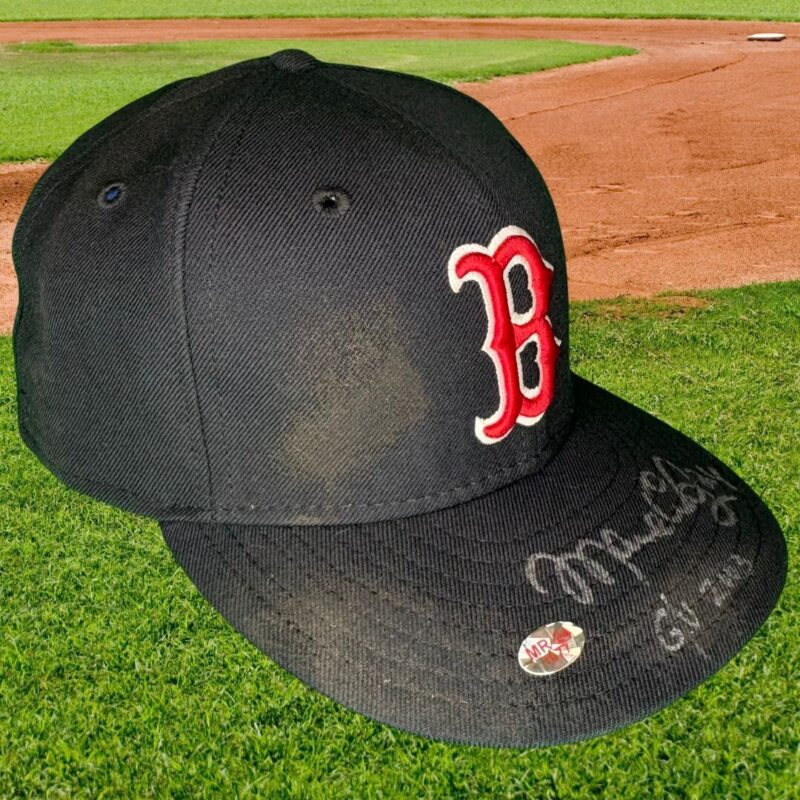 Manny Ramirez Autographed/Inscribed GAME USED Boston Red Sox MLB Cap (BECKETT) - Image 5