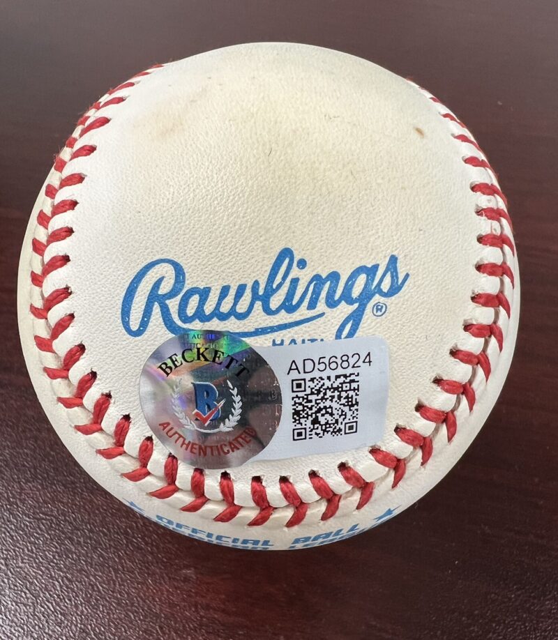 Mickey Mantle Autographed Rawlings MLB baseball w/ Beckett Authentication - Image 3