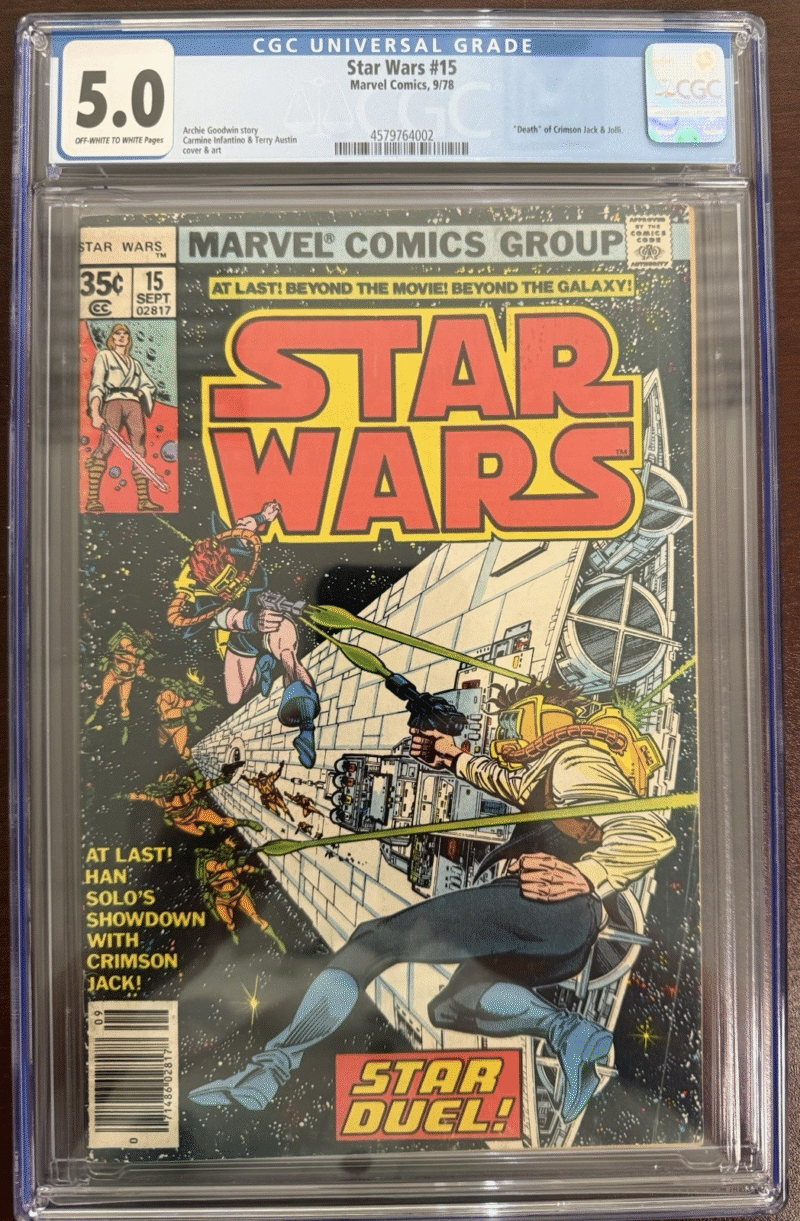 Original 1978 Star Wars Comic 15 CGCJSA 286731899817