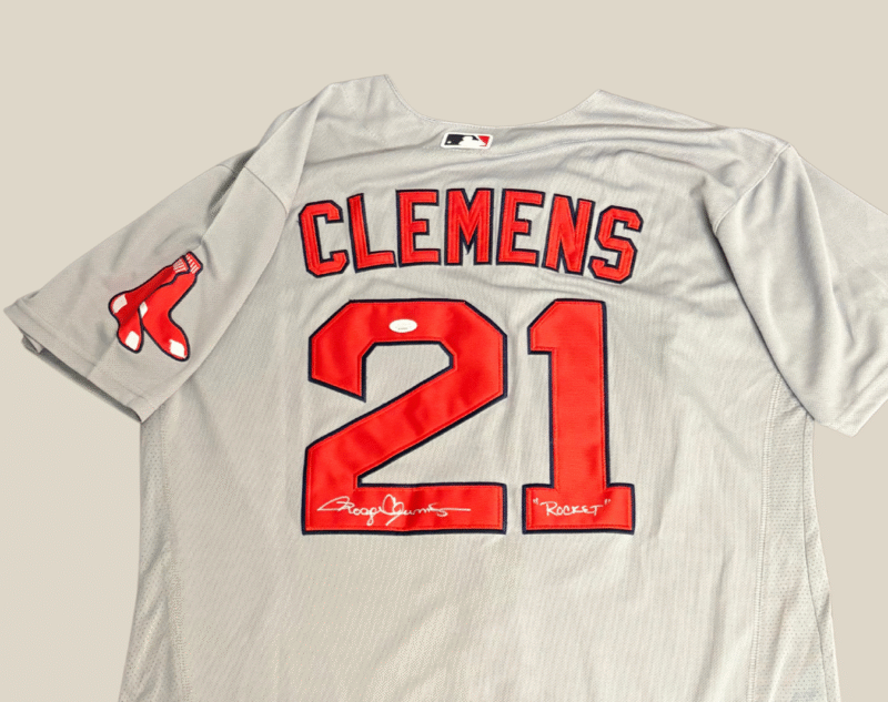 Roger Clemens Boston Red Sox Autographed MLB Nike Jersey, Inscribed "Rocket" - Image 3