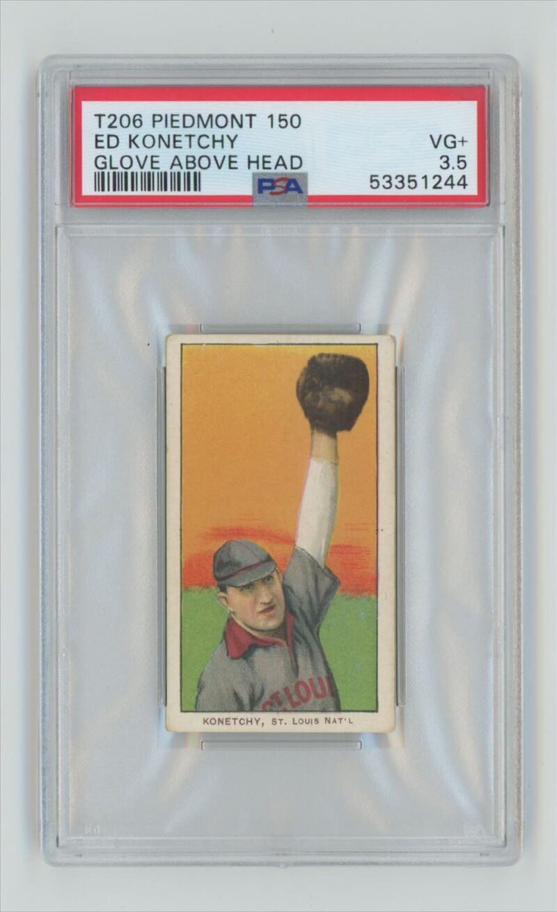 1909 PIEDMONT WHITE BORDER ED KONETCHY PSA 3.5 ST. LOUIS TOTAL POP 36