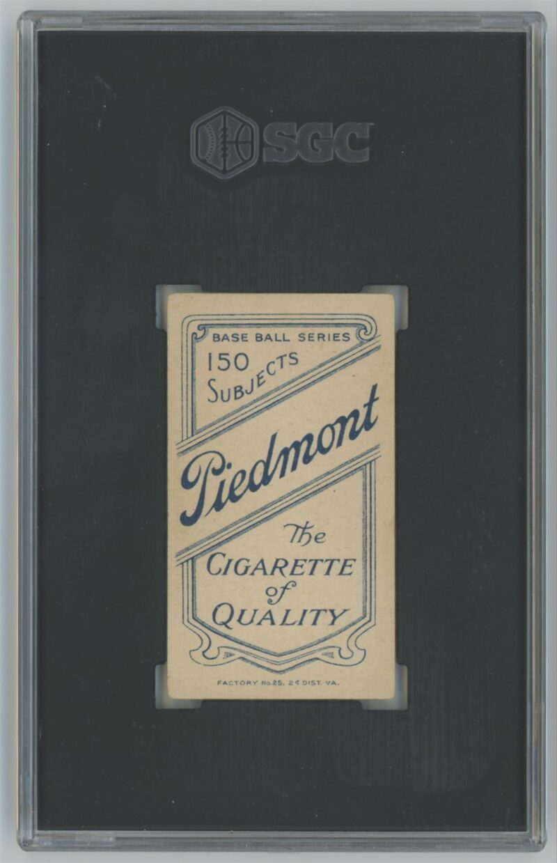1909 PIEDMONT WHITE BORDER FRED MERKLE SGC 45 NEW YORK 286593744058 2