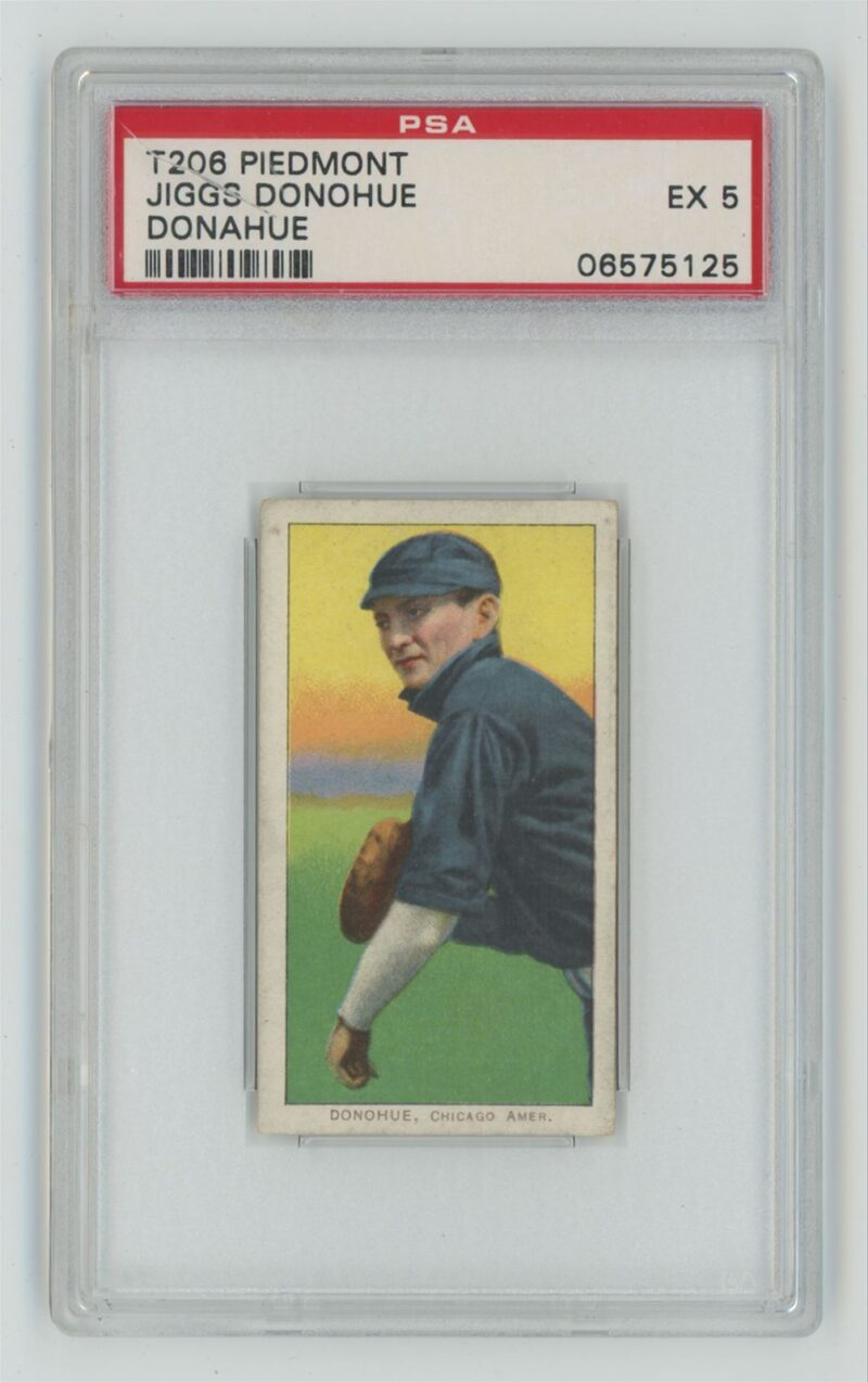 1909 PIEDMONT WHITE BORDER JIGGS DONAHUE PSA 5 CHICAGO POP 4 ONLY 5 HIGHER
