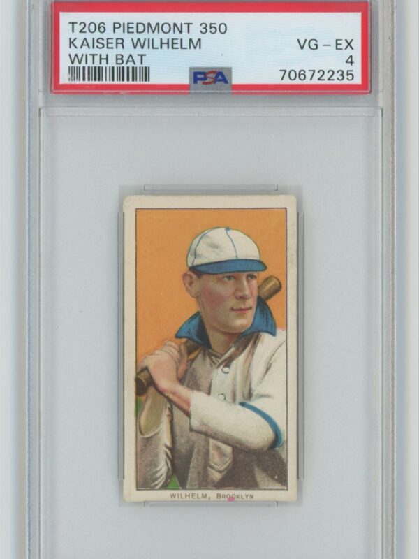 1909 PIEDMONT WHITE BORDER KAISER WILHELM PSA 4 BROOKLYN POP 11 ONLY 9 HIGHER