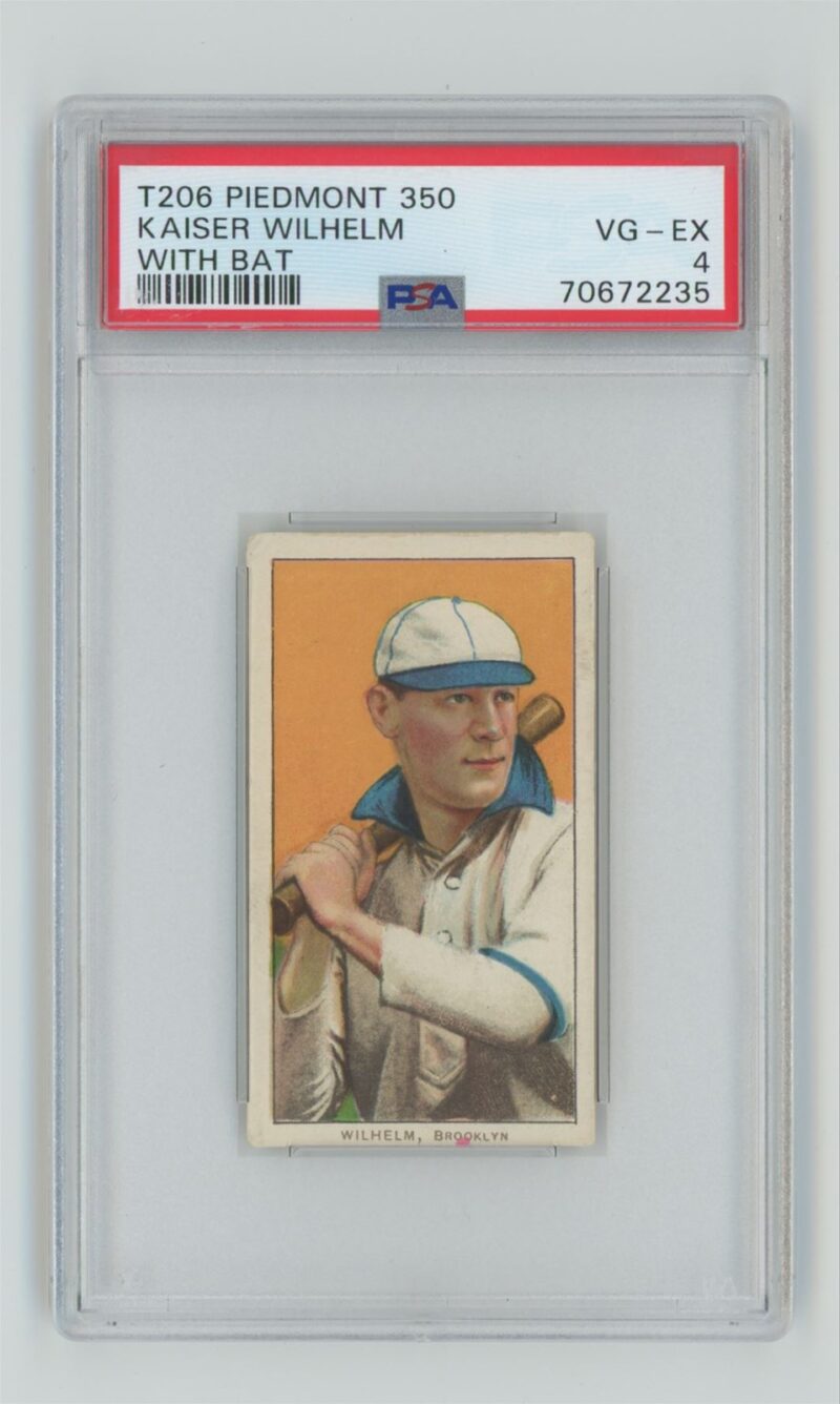 1909 PIEDMONT WHITE BORDER KAISER WILHELM PSA 4 BROOKLYN POP 11 ONLY 9 HIGHER