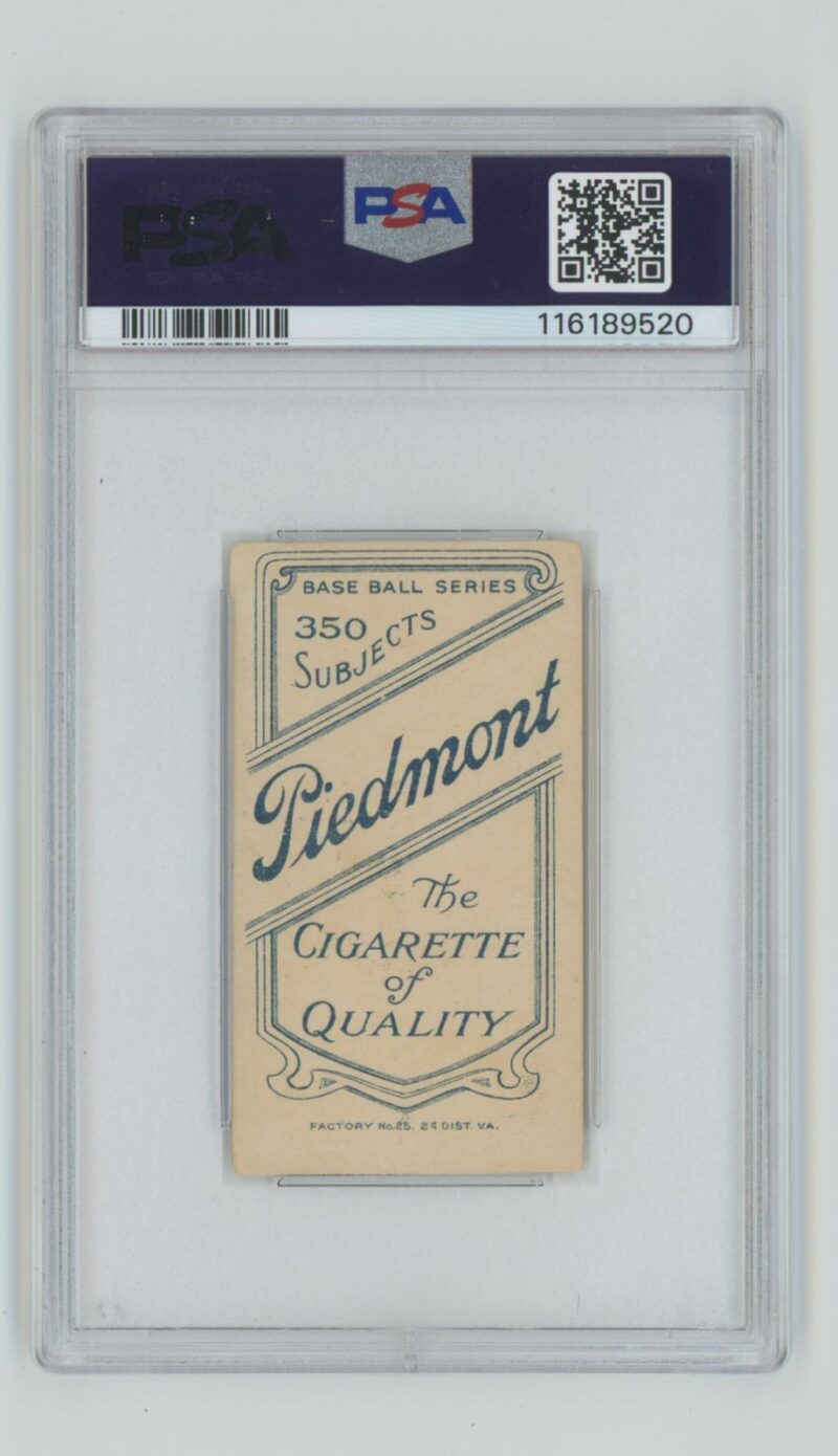 1909 PIEDMONT WHITE BORDER MIKE MOWREY 116189520 PSA 4 CINCINNATI - Image 3