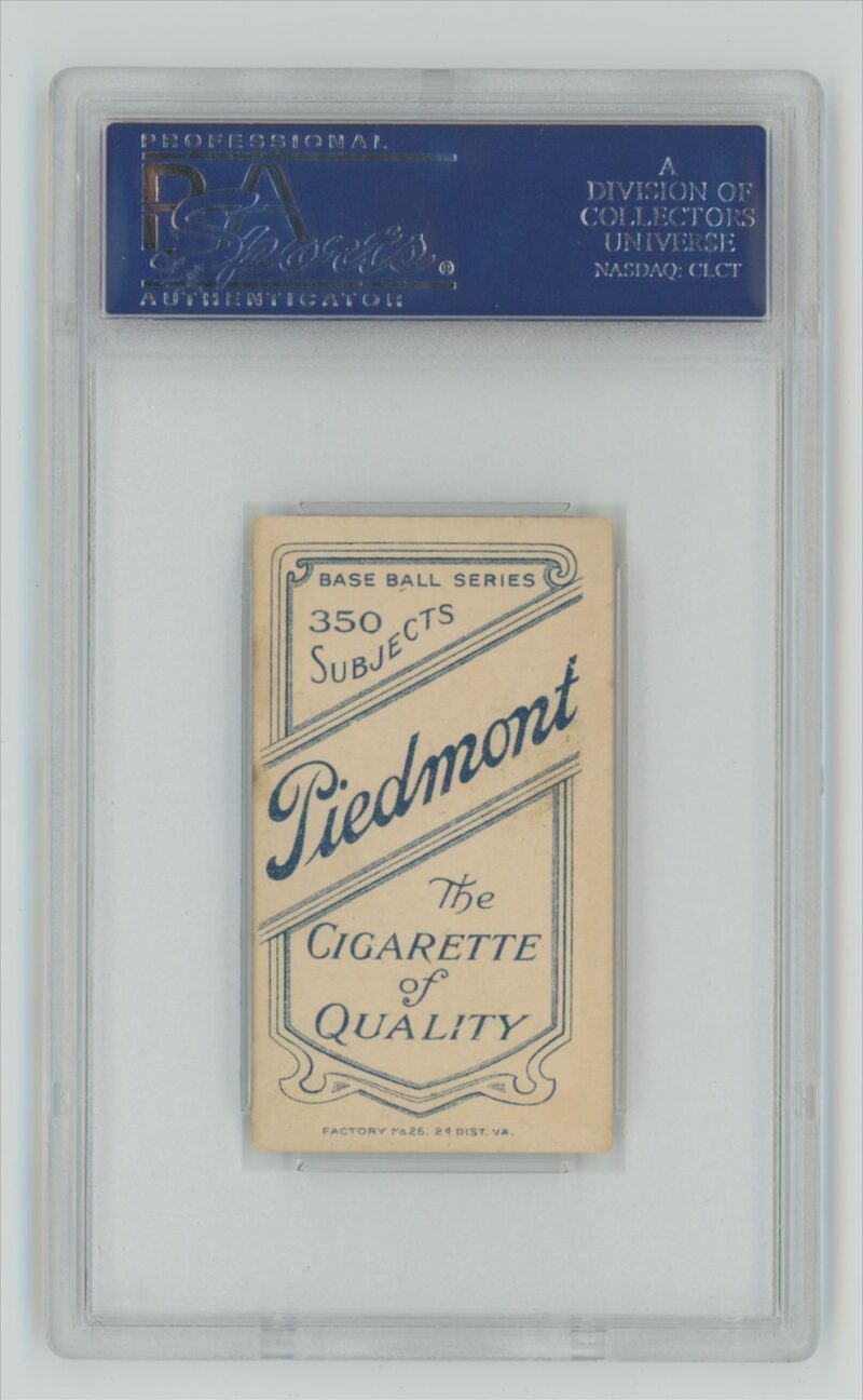 1909 PIEDMONT WHITE BORDER MONTE CROSS PSA 5 INDIANAPOLIS TOTAL POP 31 - Image 3