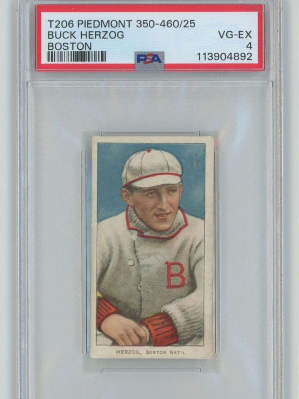 1909 WHITE BORDER BUCK HERZOG "SAVE SELLER"TO FOLLOW POPS SPORTS AUTHORITY ON