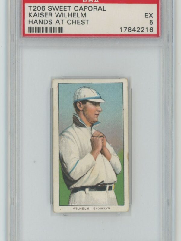 1909 WHITE BORDER KAISER WILHELM 17842216 PSA 5 BROOKLYN POP 8 ONLY 9 HIGHER