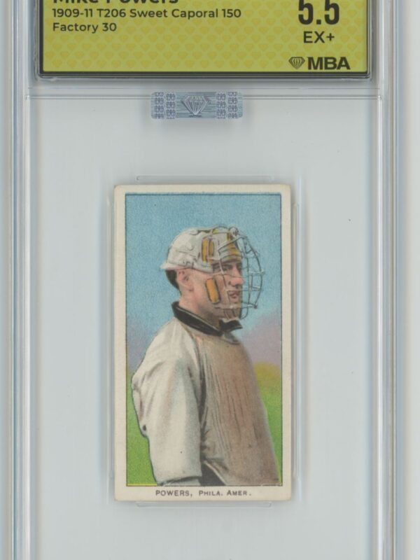 1909 WHITE BORDER MIKE POWERS MBA 9223878985 MBA 5.5 PHILADELPHIA LOW POP