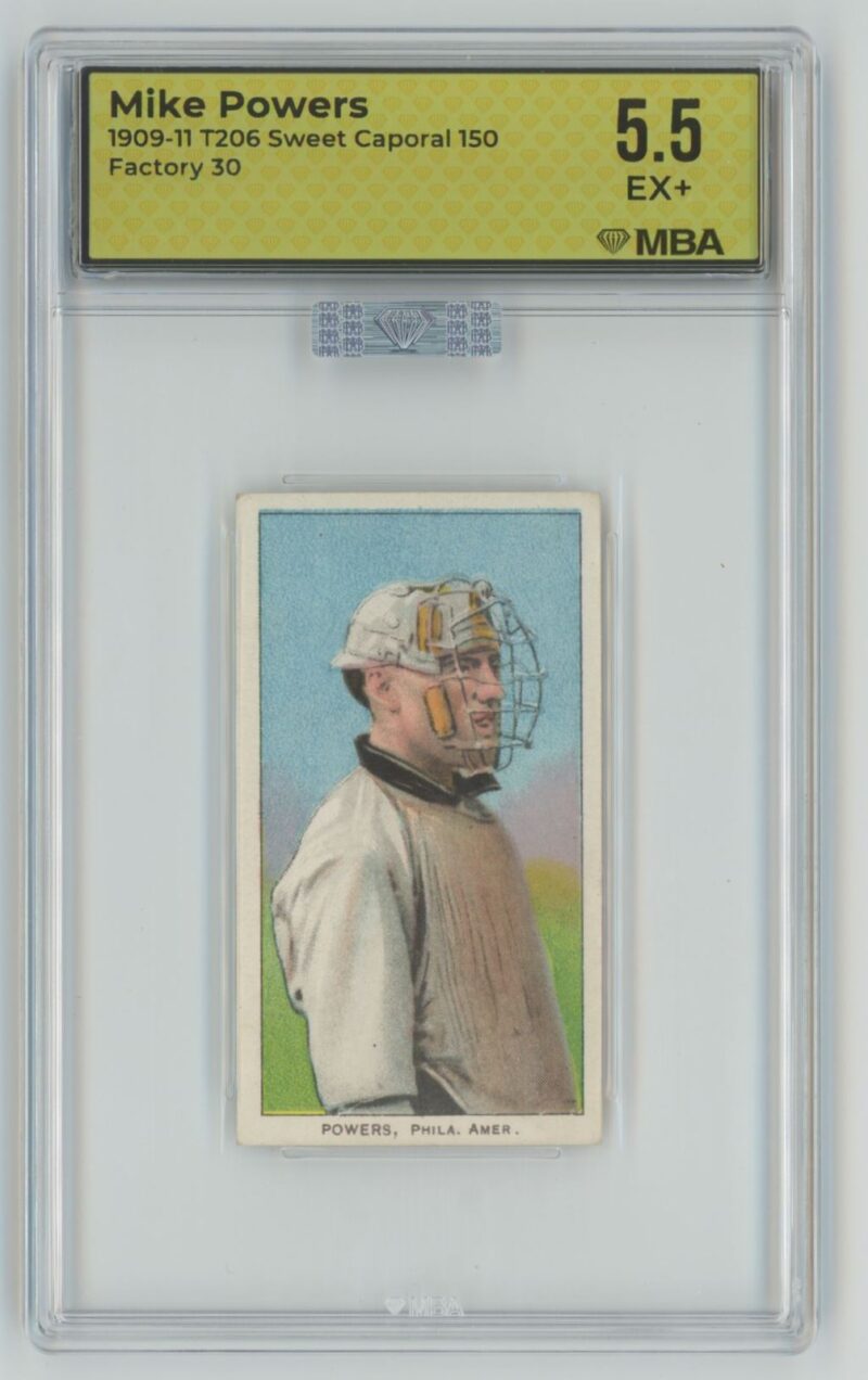 1909 WHITE BORDER MIKE POWERS MBA 9223878985 MBA 5.5 PHILADELPHIA LOW POP