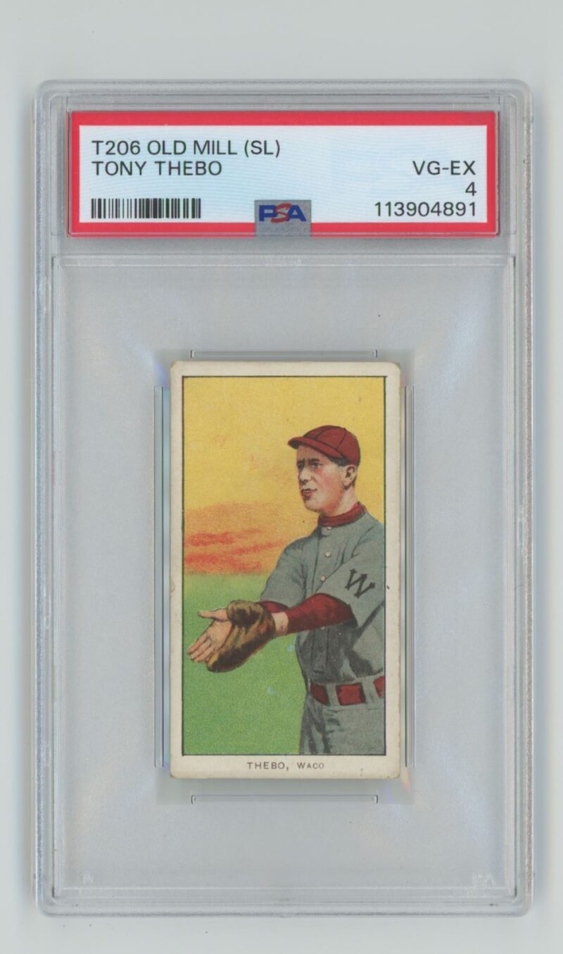 1909 WHITE BORDER TONY THEBO "SAVE SELLER"TO FOLLOW POPS SPORTS AUTHORITY ON