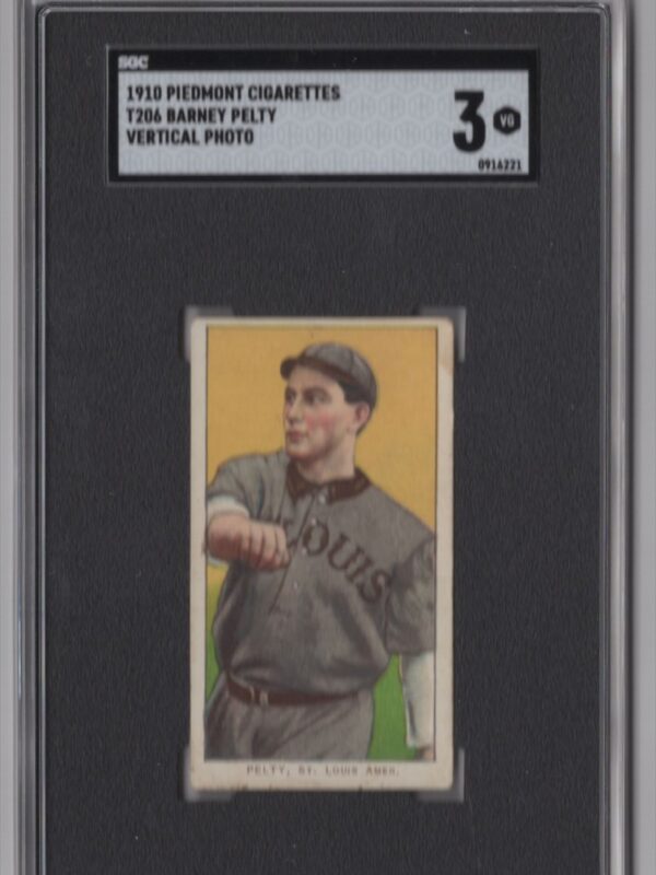 1910 PIEDMONT WHITE BORDER BARNEY PELTY SGC 3 ST. LOUIS VERTICAL PHOTO