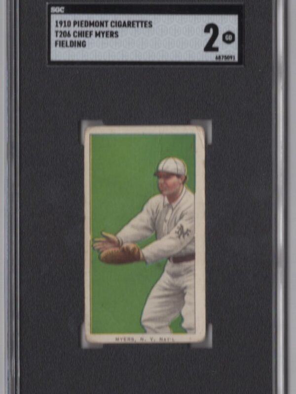 1910 PIEDMONT WHITE BORDER CHIEF MYERS 6875091 SGC 2 NEW YORK FIELDING