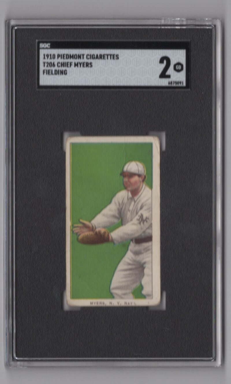 1910 PIEDMONT WHITE BORDER CHIEF MYERS 6875091 SGC 2 NEW YORK FIELDING