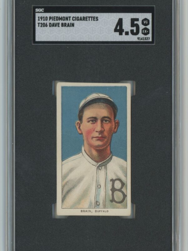 1910 PIEDMONT WHITE BORDER DAVE BRAIN SGC 4.5 BUFFALO BISONS