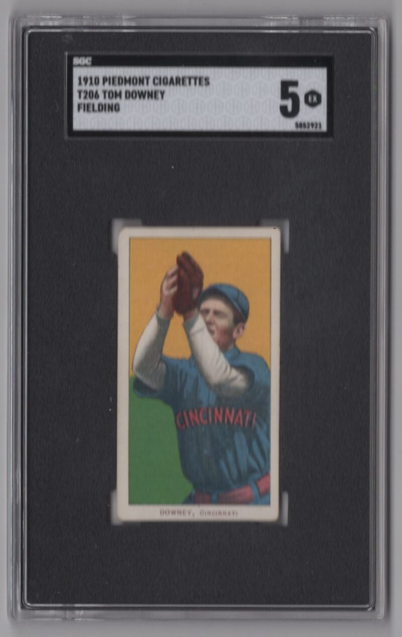 1910 PIEDMONT WHITE BORDER TOM DOWNEY SGC 5 CINCINNATI 286512194728
