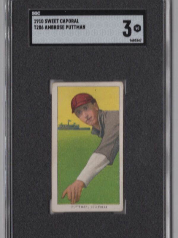 1910 SWEET CAPORAL WHITE BORDER AMBROSE PUTTMAN SGC 3 LOUISVILLE